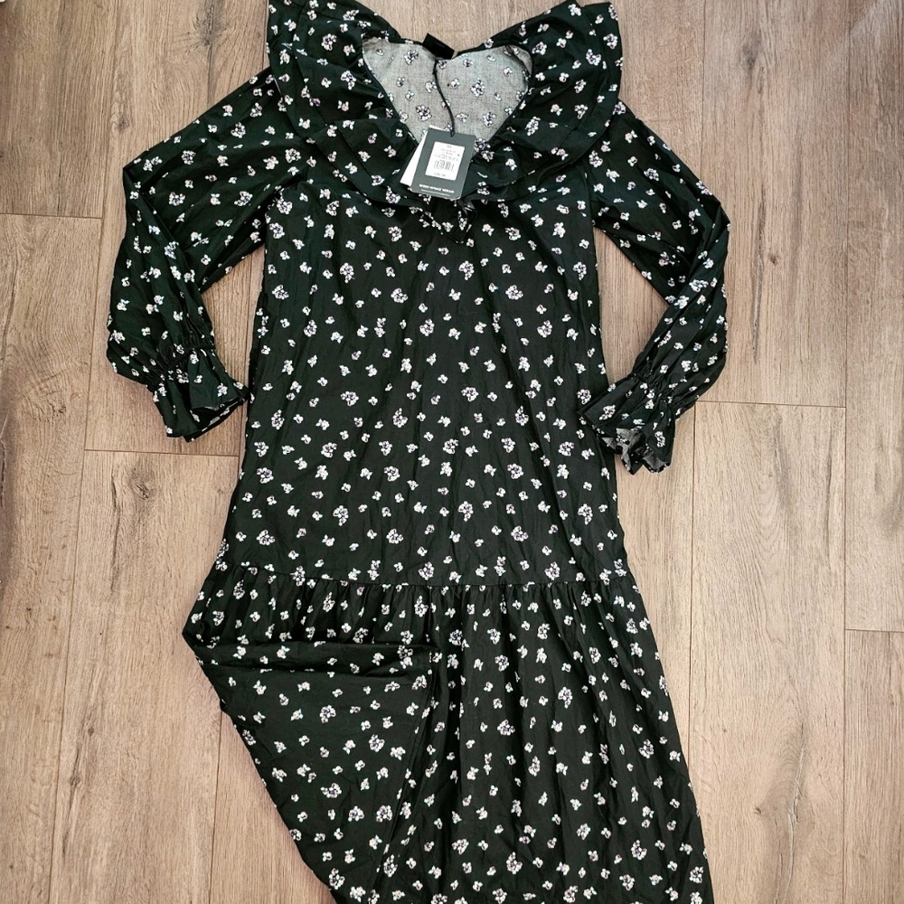 Who What Wear Black Floral Dress